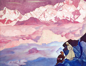 «She Who Leads» by Nicholas Roerich, 1924