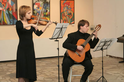 Concert at the opening of the exhibition