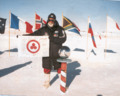 Знамя Мира на Южном полюсе (видео)